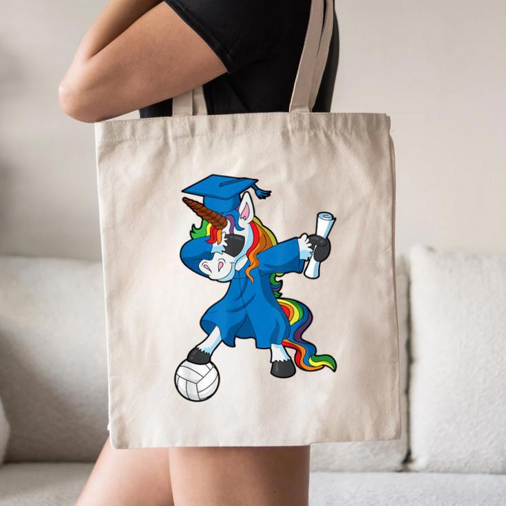 Dabbing Graduation Class 2023 Unicorn Volleyball Canvas Tote Bag
