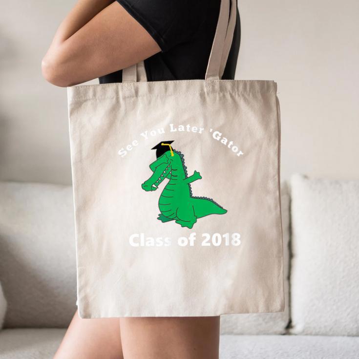 Dabbing Later Gator Graduation Class Of 2018 T-Shirt Canvas Tote Bag