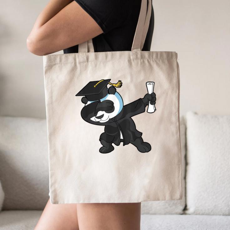 Dabbing Panda Bear Graduation Senior 2019 Shirt Canvas Tote Bag