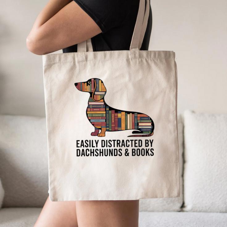 Dachshund Dog Dachshund Decor Books Nerds Dachshund Canvas Tote Bag