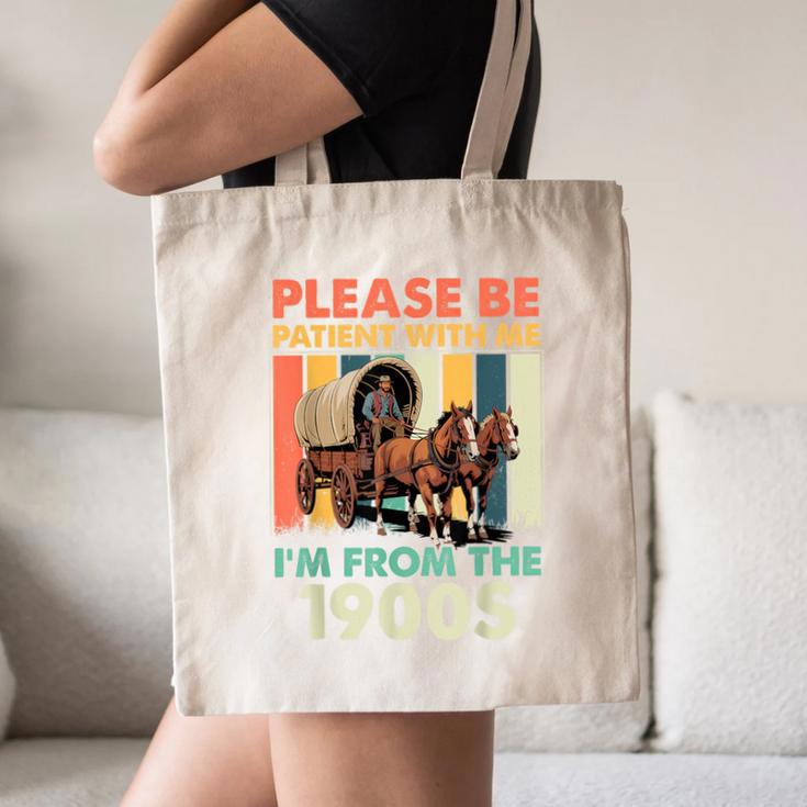 Dad Fathers Day Please Be Patient I'm From The 1900s Canvas Tote Bag