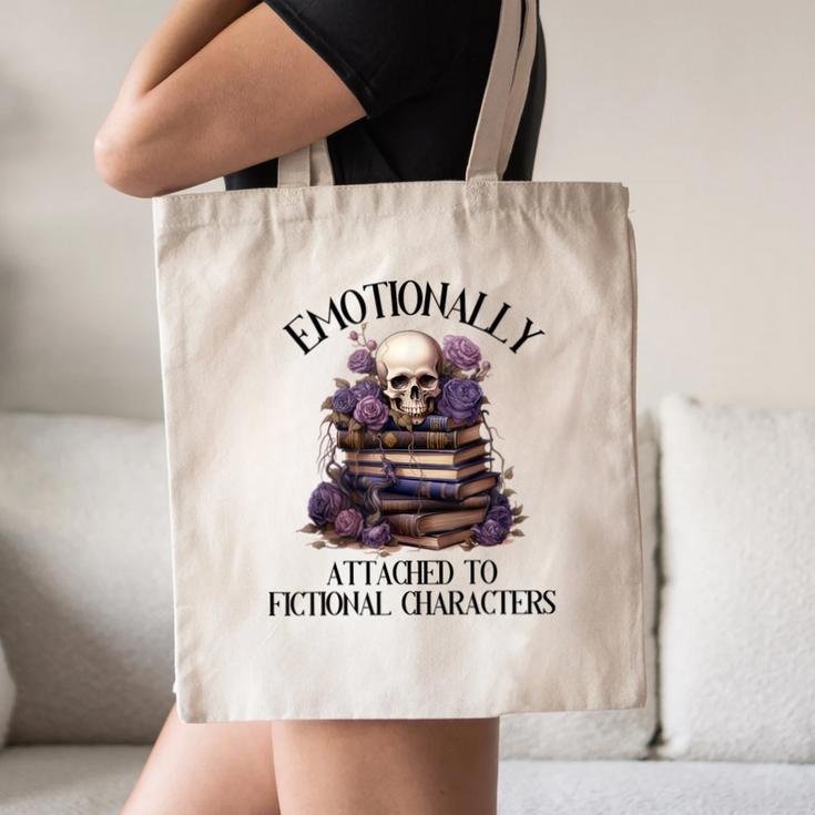Dark Romance Book Emotionally Attached Fictional Characters Canvas Tote Bag