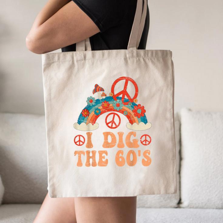 I Dig The 60s Aesthetic Nostalgia 1960's Retro 60s Party Canvas Tote Bag