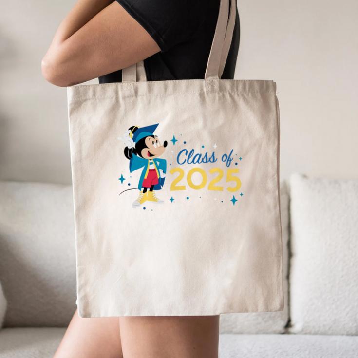 Disney Mickey Mouse Cap & Gown '25 Graduation Class Of 2025 Premium Tri-Blend Canvas Tote Bag