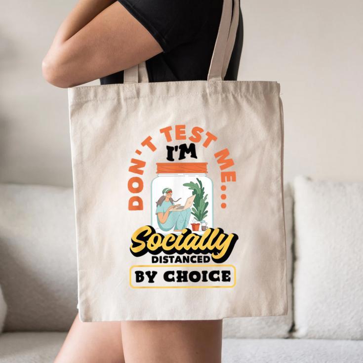 Don't Test Me Introvert's Canvas Tote Bag Don't Test Me Introvert's Canvas Tote Bag