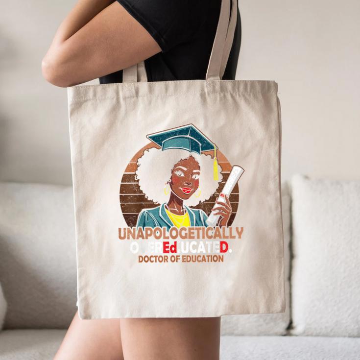 EdD Black Girls Doctor Of Education Graduation Black Women Canvas Tote Bag