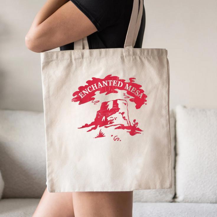 Enchanted Mesa Plateau Nostalgia Canvas Tote Bag