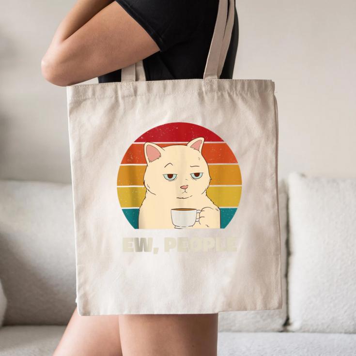Ew People Introvert Cat Lover Crazy Colorful Cat Lady Canvas Tote Bag Ew People Introvert Cat Lover Crazy Colorful Cat Lady Canvas Tote Bag