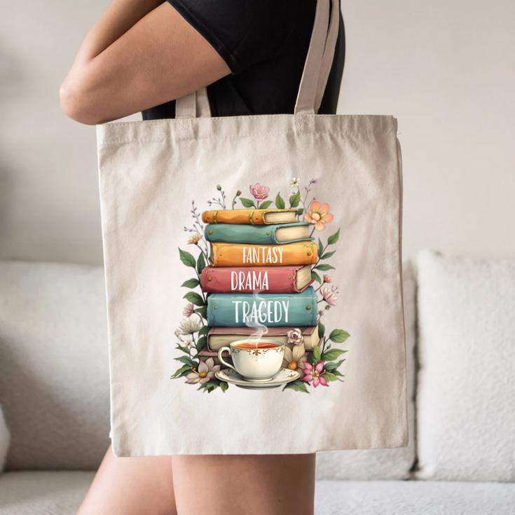 Fantasy Drama Tragedy Book Lover Subtle Watercolor Canvas Tote Bag Fantasy Drama Tragedy Book Lover Subtle Watercolor Canvas Tote Bag