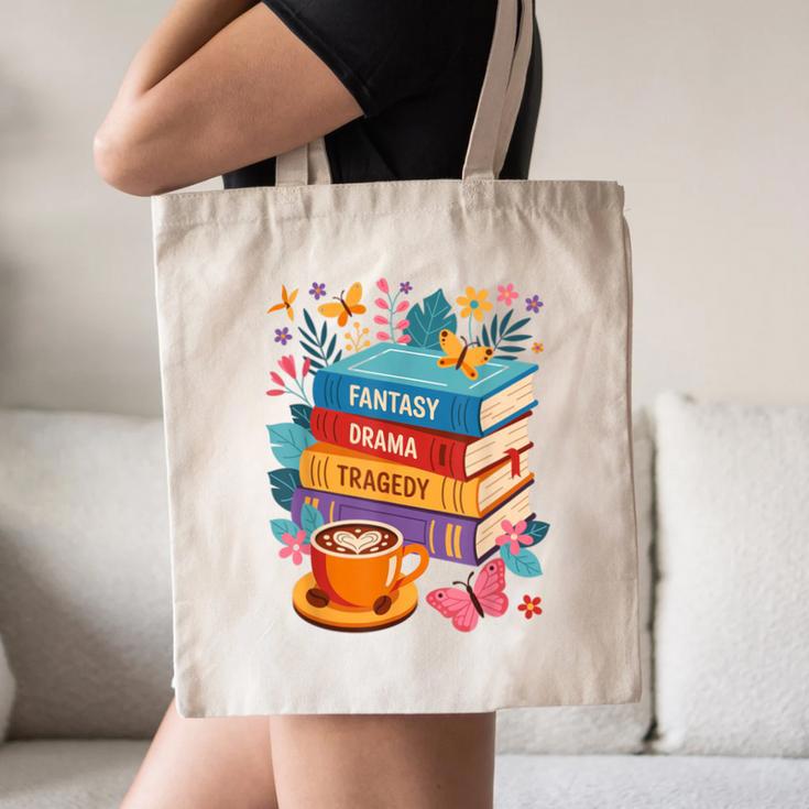 Fantasy Drama Tragedy Books Subtle Anti-Trump Canvas Tote Bag Fantasy Drama Tragedy Books Subtle Anti-Trump Canvas Tote Bag