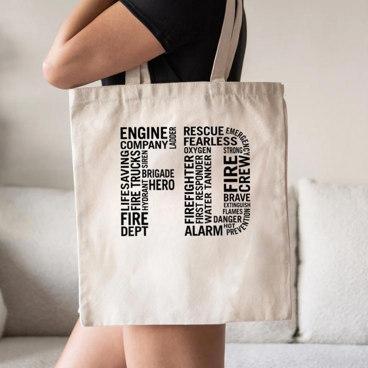 Fire Academy Graduation T-Shirt Firefighter Support Tee Canvas Tote Bag