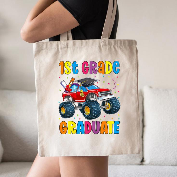 First Grade Graduation Monster Truck 1st Grade Graduate Canvas Tote Bag