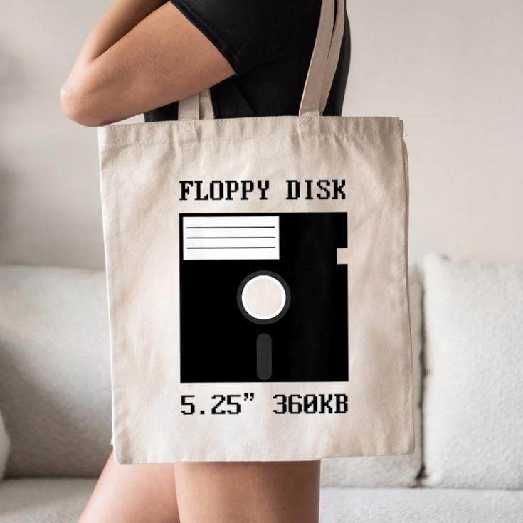 Floppy Disk Computer Nostalgia Fun PC Enthusiast History Canvas Tote Bag