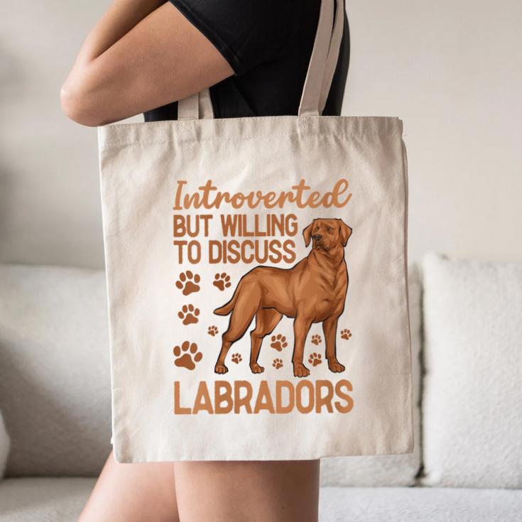 Fox Red Labrador Retriever Introvert Foxred Lab Canvas Tote Bag