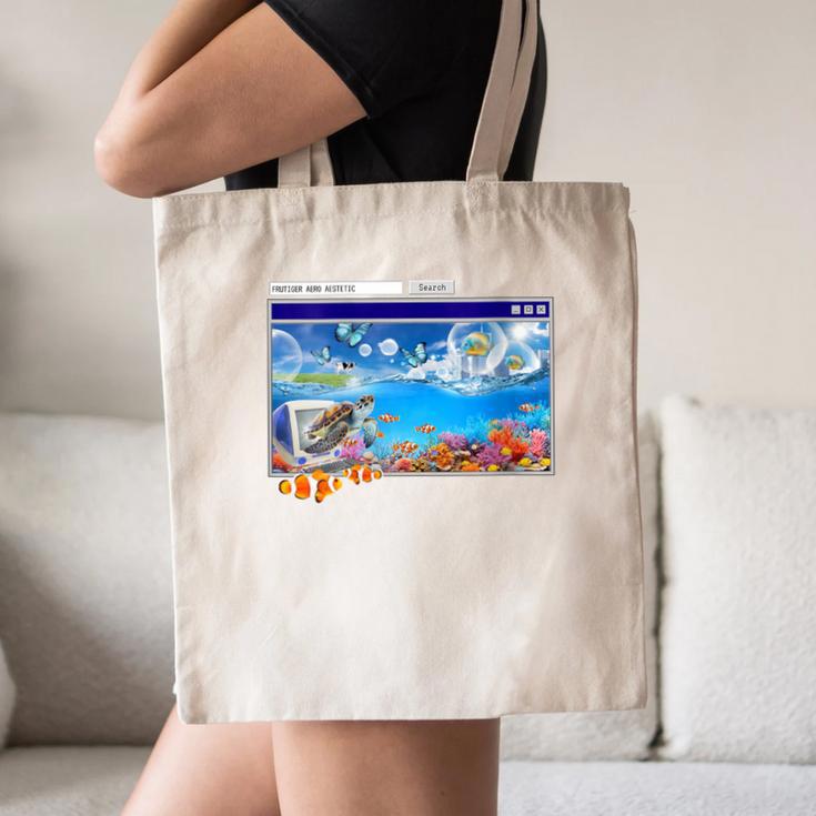 Frutiger Aero Y2k 2000s Canvas Tote Bag