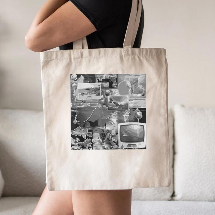 Frutiger Aero Y2K Old School Retro Vibes Canvas Tote Bag