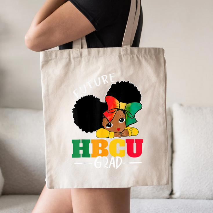 Future HBCU Grad History Girl Graduation HBCU Kids Canvas Tote Bag