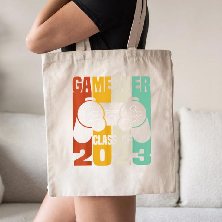 GAME OVER Class Of 2023 Video Games Vintage Graduation Gamer Canvas Tote Bag
