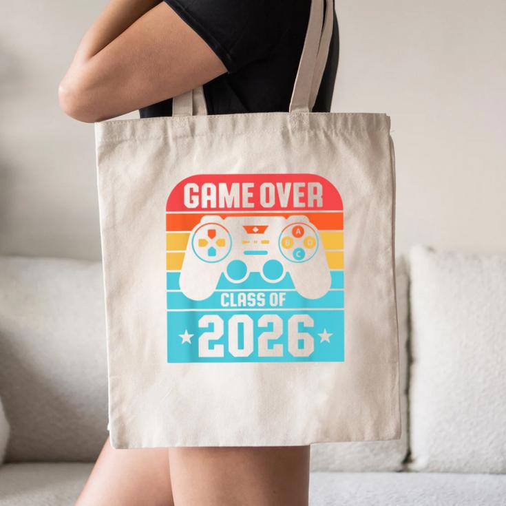 Game Over Class Of 2026 Shirt Students Last Day Graduation Canvas Tote Bag