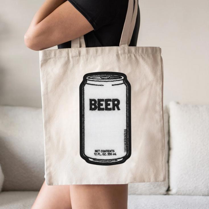 Generic Beer 1980s 80s Nostalgia Premium Tri-Blend Canvas Tote Bag