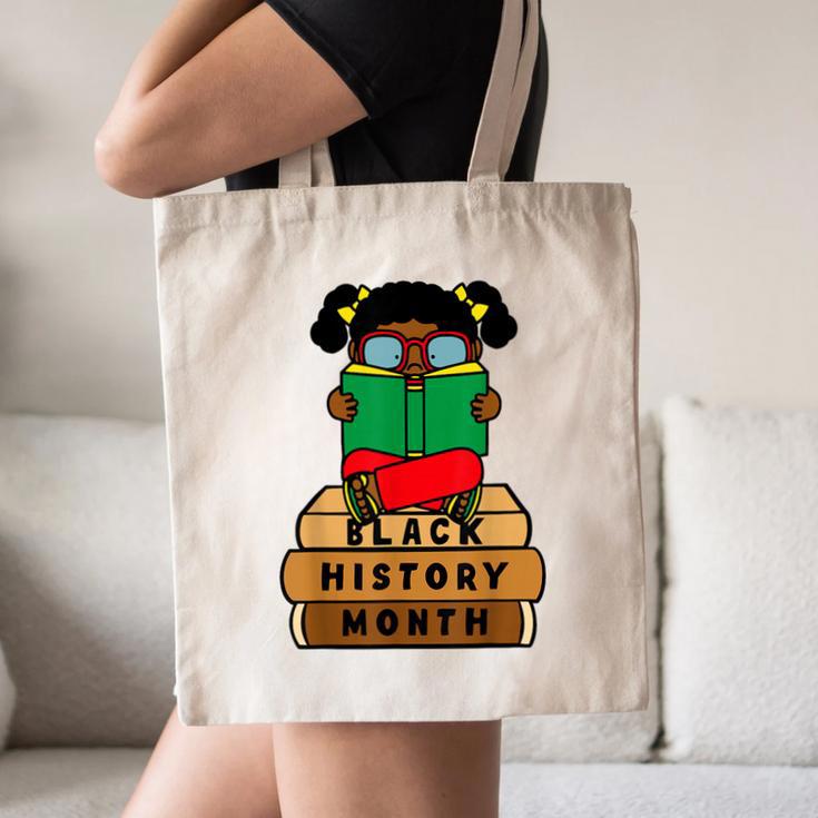 Girl Kid Reading Book Black History Month Bookworm Canvas Tote Bag Girl Kid Reading Book Black History Month Bookworm Canvas Tote Bag