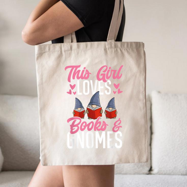 This Girl Loves Books And Gnomes Gardener Dwarf Garden Gnome Canvas Tote Bag This Girl Loves Books And Gnomes Gardener Dwarf Garden Gnome Canvas Tote Bag