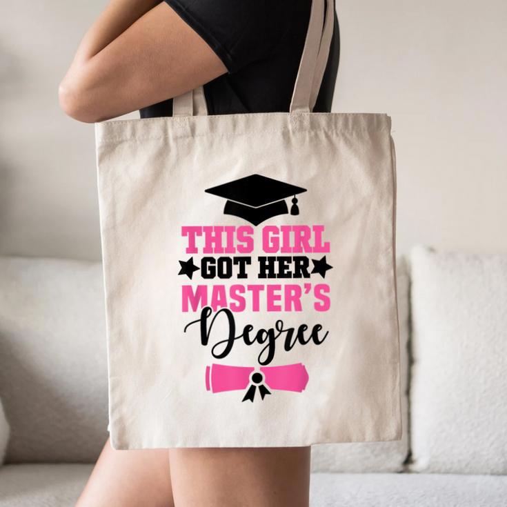 This Girl Got Her Masters Degree Graduation Mastered It 2024 Canvas Tote Bag