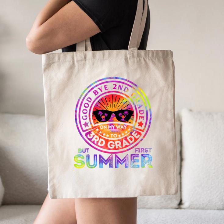 Goodbye 2nd Grade Graduation To 3rd Grade First Summer Kids Canvas Tote Bag