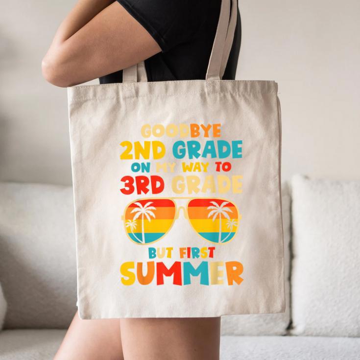 Goodbye 2nd Grade Graduation To 3rd Grade Hello Summer Kids Canvas Tote Bag