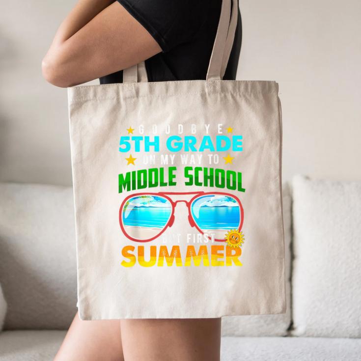 Goodbye 5th Grade Graduation To 6th Grade Hello Summer Kids Canvas Tote Bag