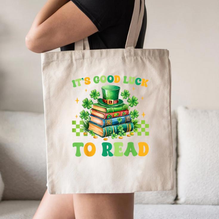 Goods Luck Read Librarian Book Patrick Days Shamrock Clover Canvas Tote Bag Goods Luck Read Librarian Book Patrick Days Shamrock Clover Canvas Tote Bag