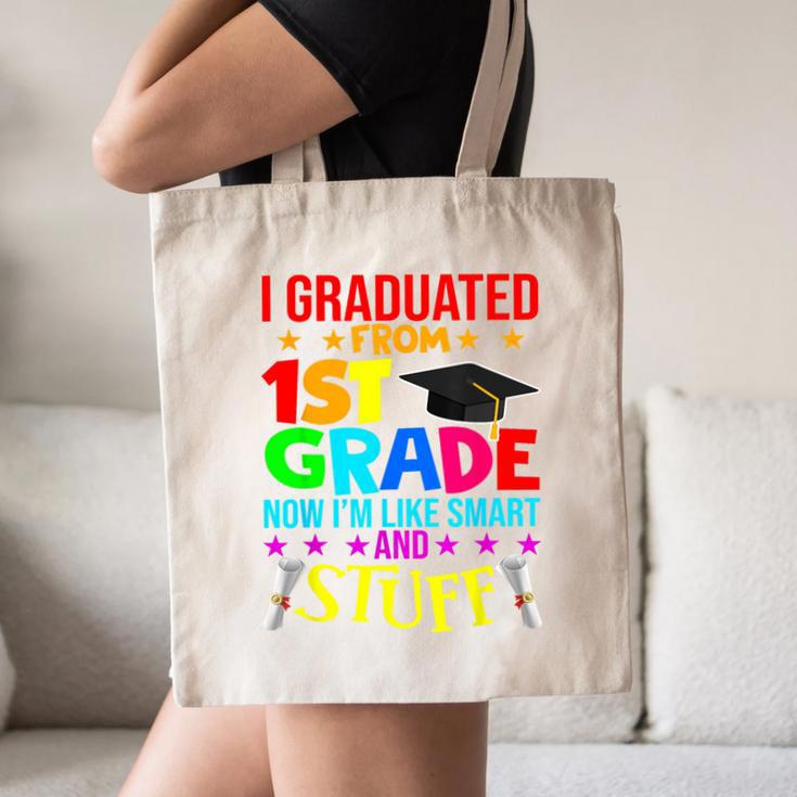 I Graduated From 1st Grade Graduation Matching Student Canvas Tote Bag