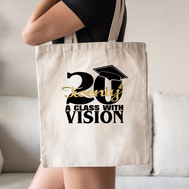 Graduation 2020 A Class With Vision Canvas Tote Bag