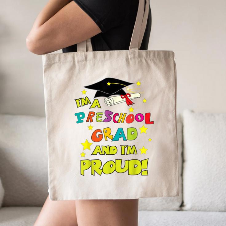 Graduation Class 2018 Cap Gown Shirt Preschool Grad Proud Canvas Tote Bag