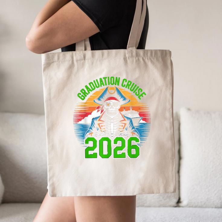 Graduation Cruise 2026 Group Pirate Matching Voyage Canvas Tote Bag