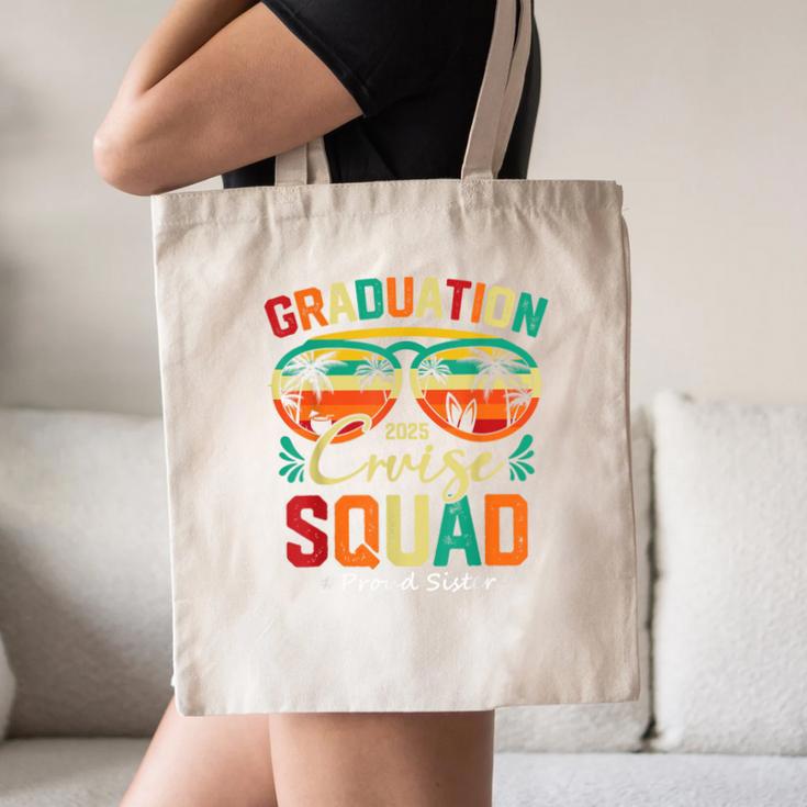 Graduation Cruise Squad 2025 Proud Sister Cruising Canvas Tote Bag