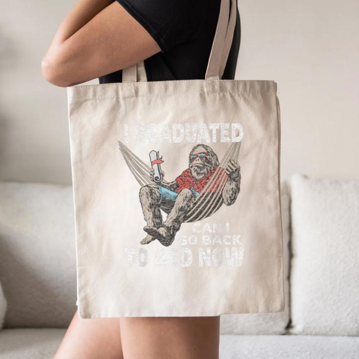 Graduation I Graduated Can I Go Back To Bed Now Canvas Tote Bag