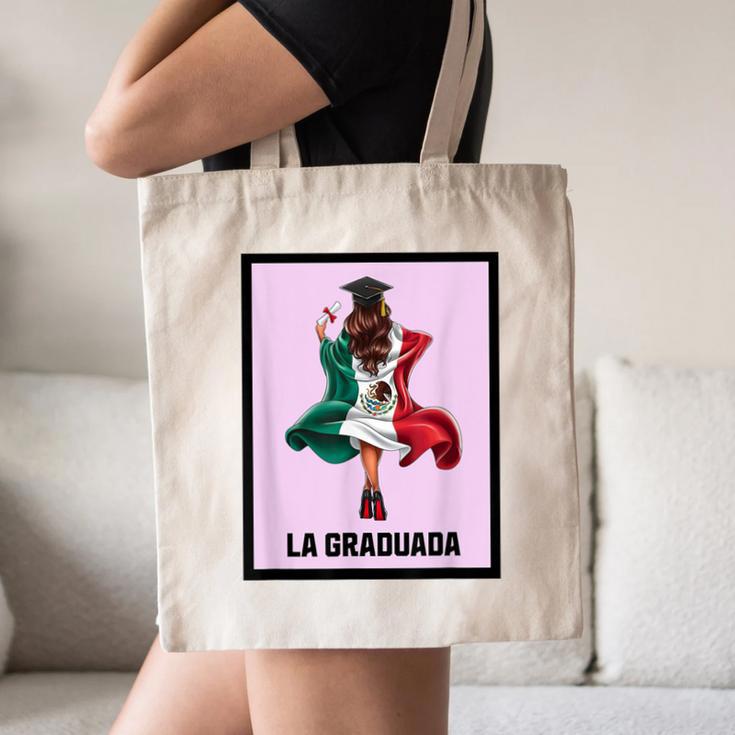 Graduation Latina Educated La Graduada Mexican Bingo Card Canvas Tote Bag