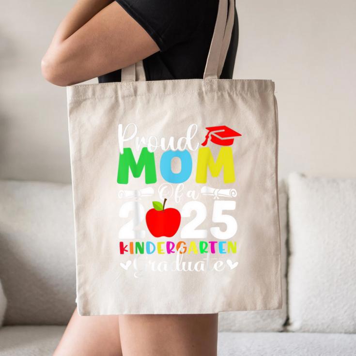 Graduation Proud Mom Of 2025 Kindergarten Graduate Canvas Tote Bag