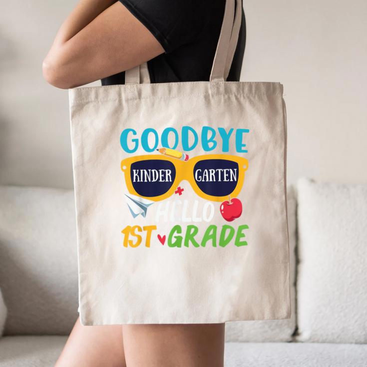 Graduation Shirt Goodbye Kindergarten Hello 1st Grade School Canvas Tote Bag