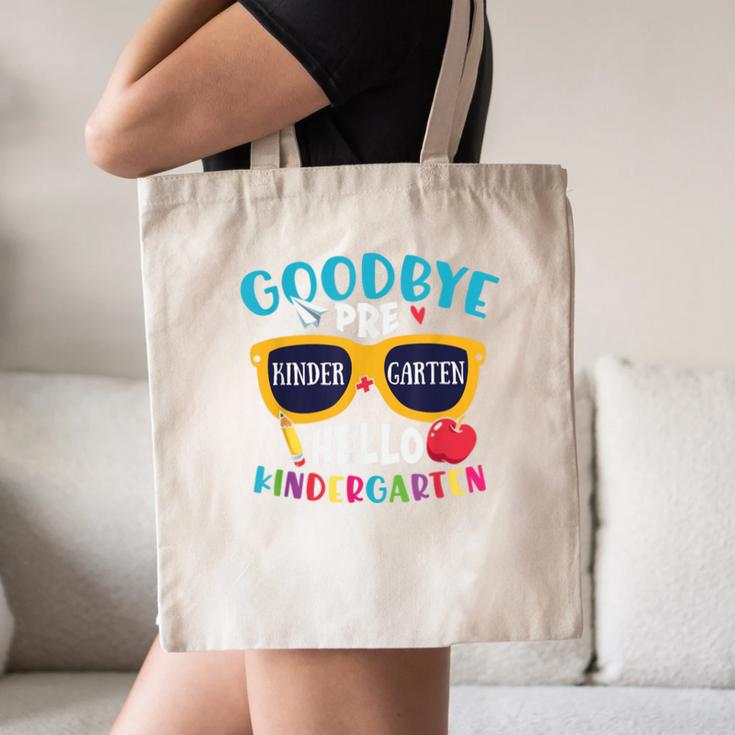 Graduation Shirt Goodbye PreK Hello Kindergarten School Canvas Tote Bag