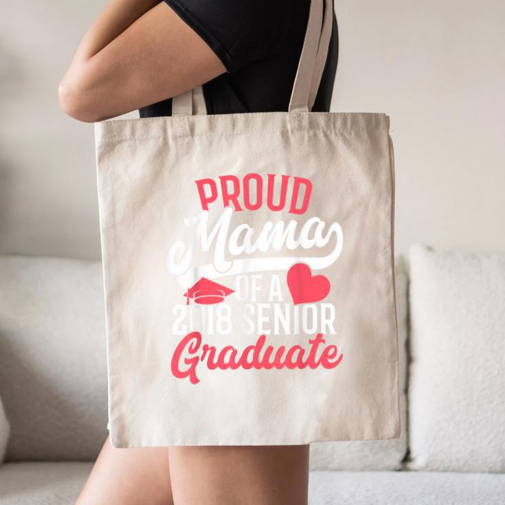 GraduationShirt For Mom Proud Mama Of 2018 Senior Tee Canvas Tote Bag