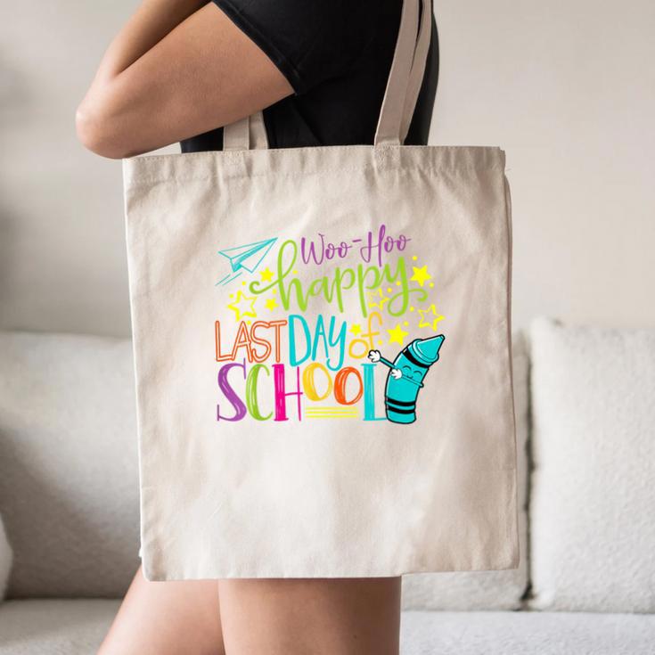 Happy Last Day Of School Student Teacher Graduation Canvas Tote Bag