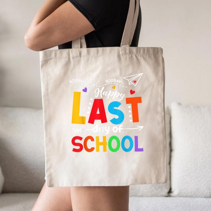 Happy Last Day Of School Teacher Women Student Graduation Canvas Tote Bag