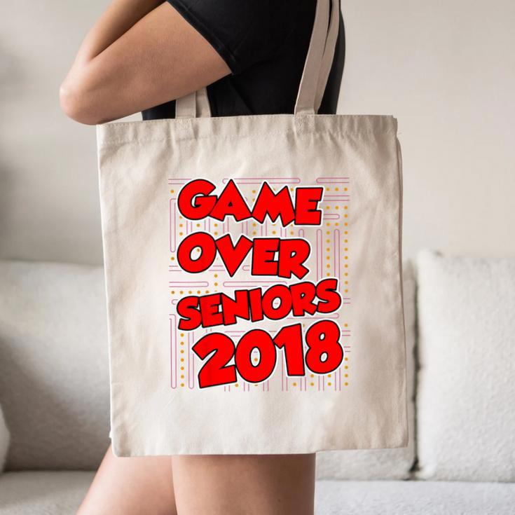 High School Graduation Tshirt Game Over Senior Class Of 2018 Canvas Tote Bag