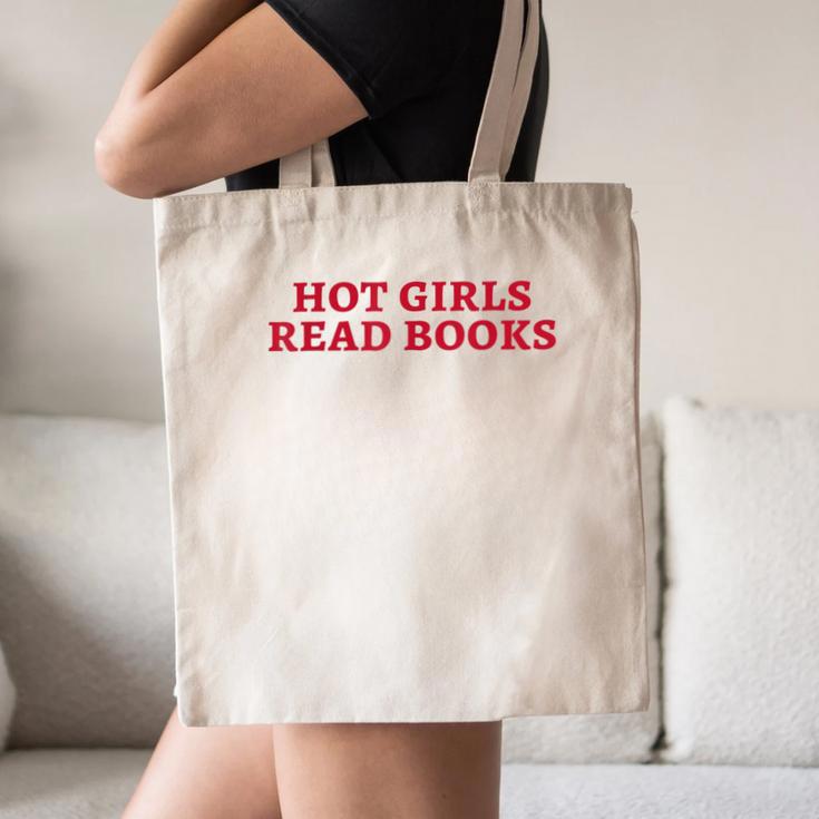Hot Girls Read Books Book Lovers Canvas Tote Bag