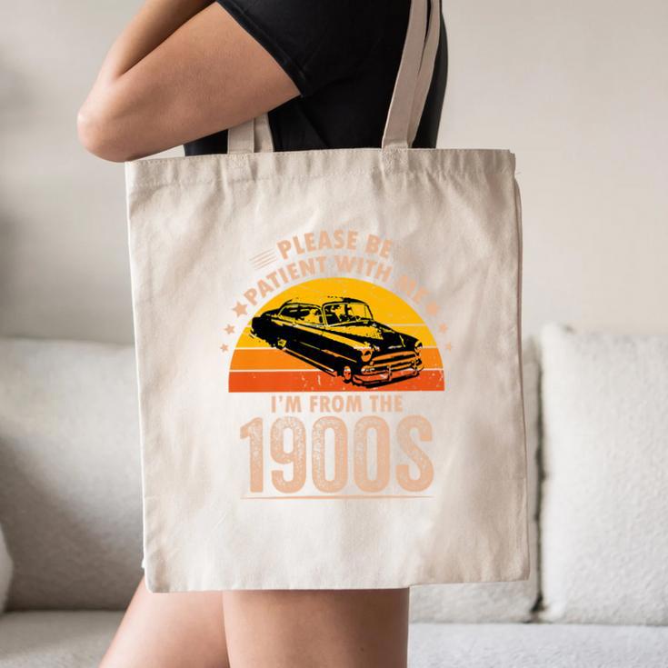 Humorous Saying Please Be Patient With Me I'm From The 1900s Premium Canvas Tote Bag Humorous Saying Please Be Patient With Me I'm From The 1900s Premium Canvas Tote Bag
