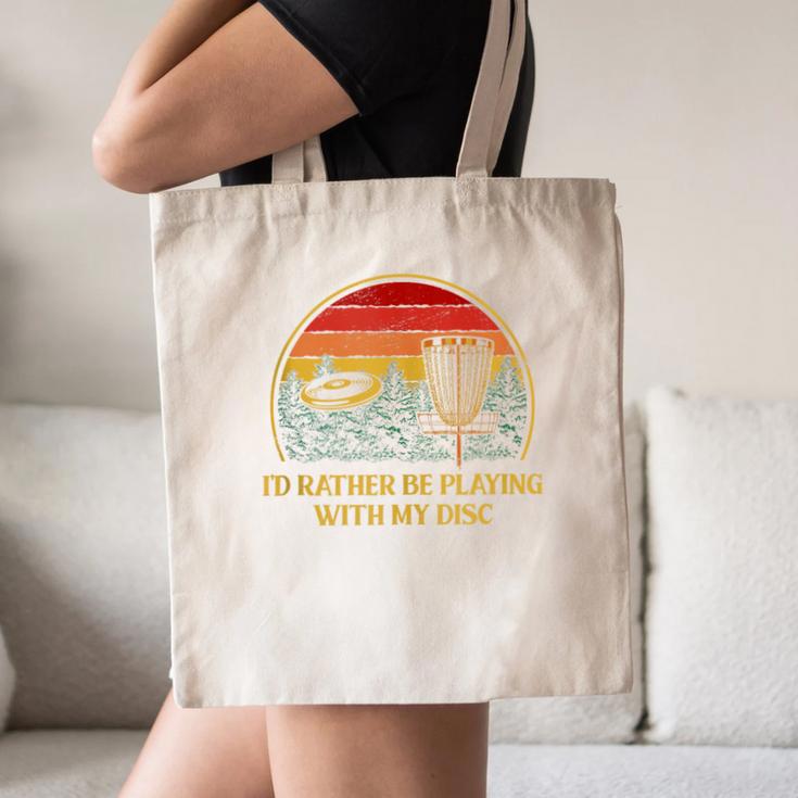 Id Rather Be Playing With My Disc Introvert Disc Golf Canvas Tote Bag Id Rather Be Playing With My Disc Introvert Disc Golf Canvas Tote Bag
