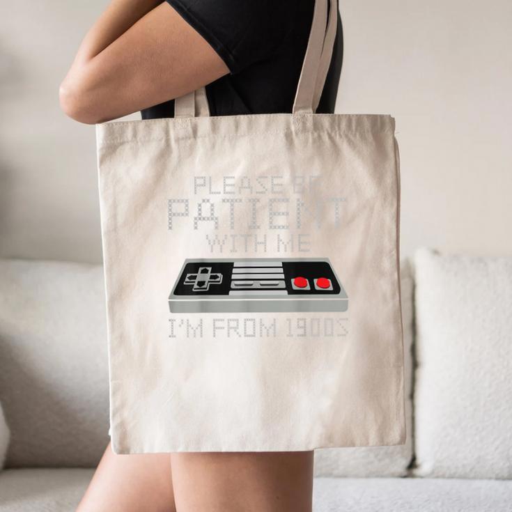 I'm From The 1900s Retro 90s Gaming Gamer Tee Canvas Tote Bag