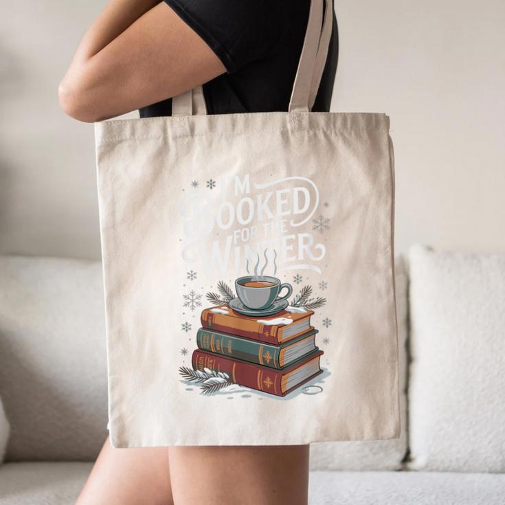 I'm Booked For The Winter Book Lover Canvas Tote Bag